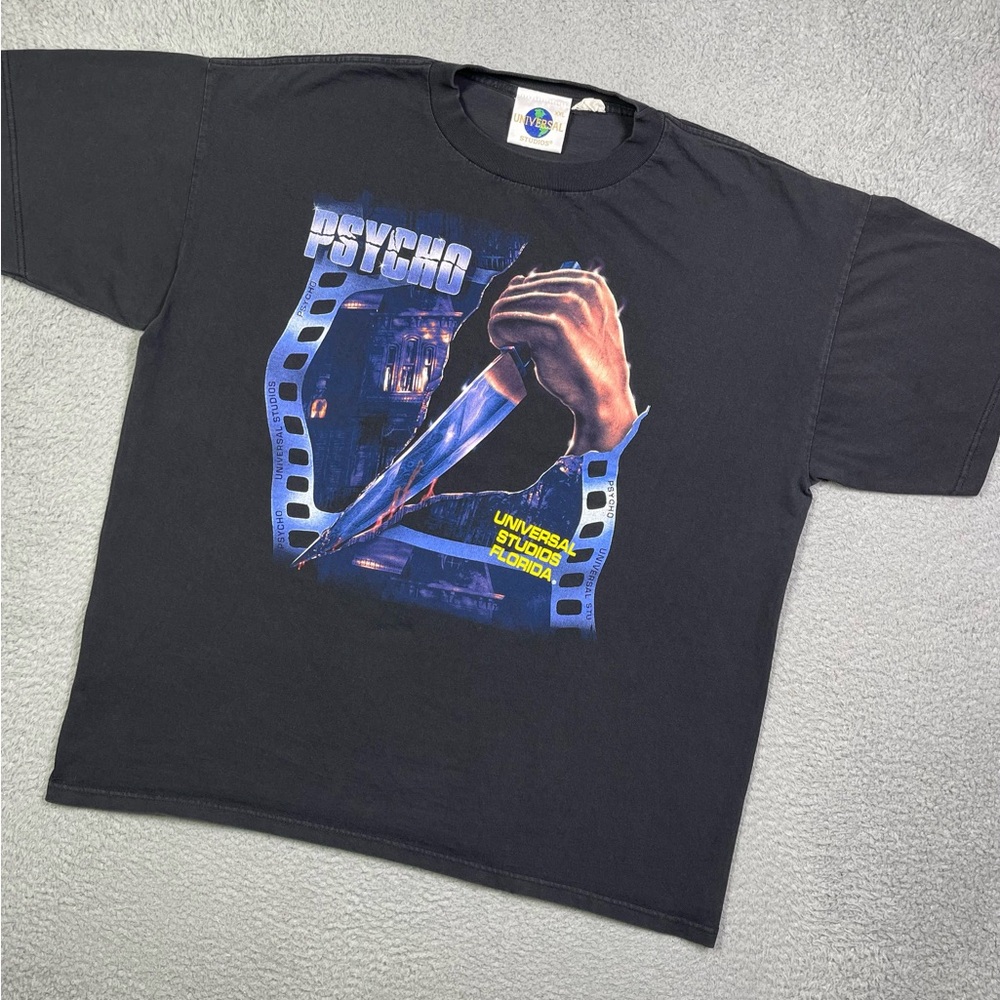 Vintage 90s psycho horror movie T-shirt‎